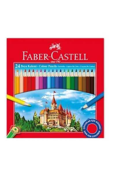 Faber Castell Kuru Boya 24 Lü Uzun ürün görseli 1