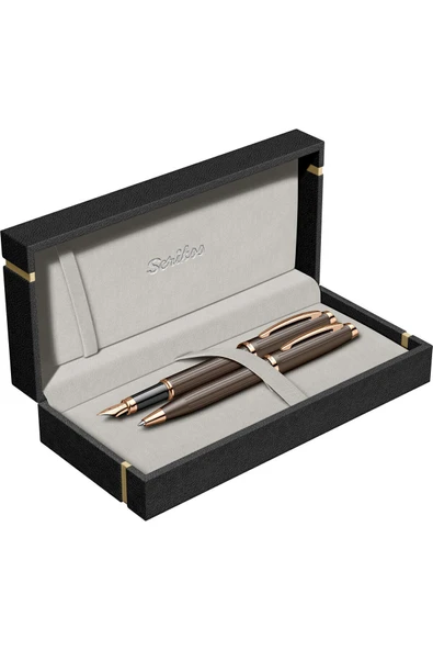 Scrikss WizDesign 39 DOLMAKALEM + TÜKENMEZKALEM SET ROSE GOLD (ÖMÜR BOYU GARANTİLİ-LÜKS KUTULU-KİŞİYE ÖZEL) ürün görseli 1