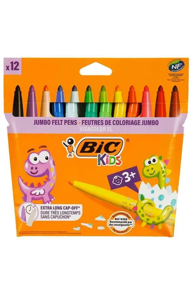 Bic Jumbo Doğa Dostu Keçeli Boya Kalemi 12li ürün görseli 1