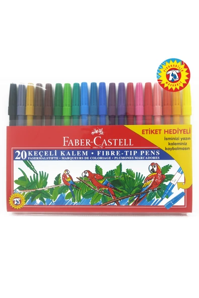 Faber Castell Keçeli Kalem 20’li Poşet ürün görseli 1