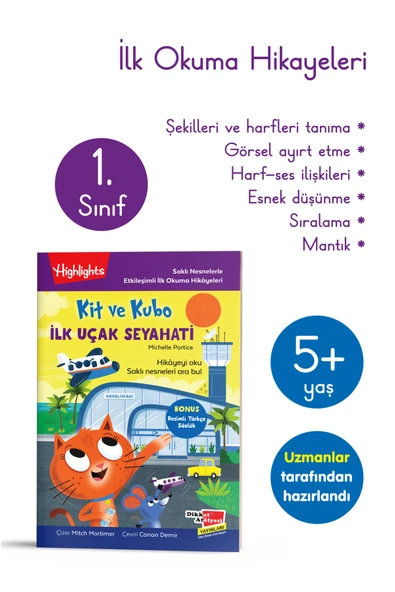 Dikkat Atölyesi Yayınları Kit Ve Kubo Ilk Uçak Seyahati ürün görseli 1