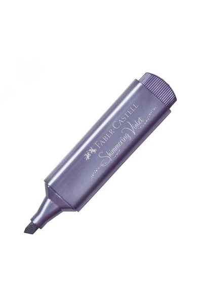 Faber Castell Faber-Castell 1546 Fosforlu Kalem Metalik Mor (10 Lu Paket) ürün görseli 1