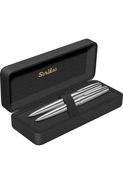 Scrikss WizDesign 78M TÜKENMEZKALEM + VERSATİL İKİLİ SET (ÖMÜR BOYU GARANTİLİ-LÜKS KUTULU-KİŞİYE ÖZEL) ürün görseli 1