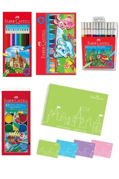 Faber Castell Okul Öğrenci Boyama Seti ürün görseli 1