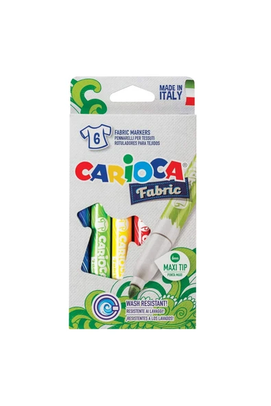 carioca Keçeli Kumaş Boya Kalemi Maxı 6'Lı 40956 ürün görseli 1