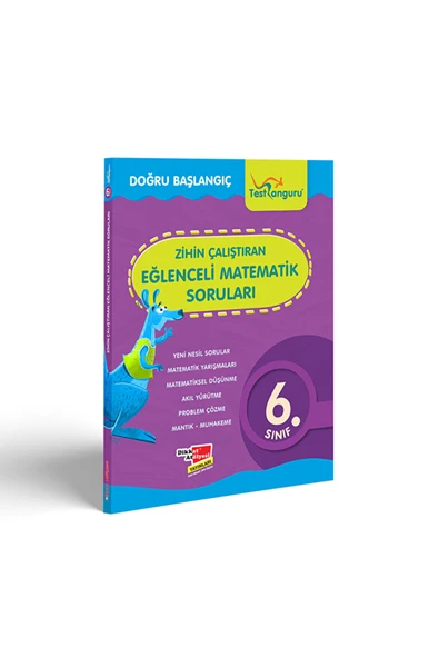 Dikkat Atölyesi Yayınları 6. Sınıf Zihin Çalıştıran Eğlenceli Kanguru Matematik Soruları / 9786258280296 ürün görseli 1