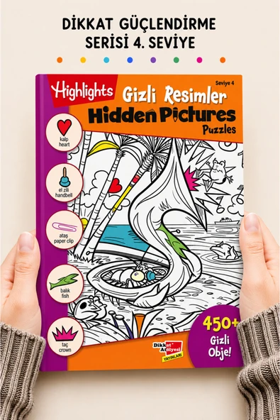 Dikkat Atölyesi Yayınları Hidden Pictures Gizli Resimler Seviye 4 ürün görseli 1