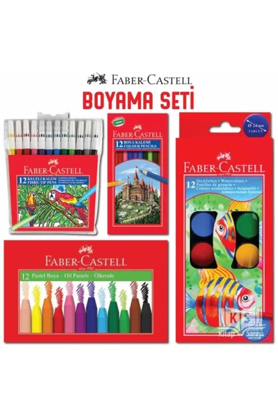 Faber Castell Boyama Seti 4'lü ürün görseli 1