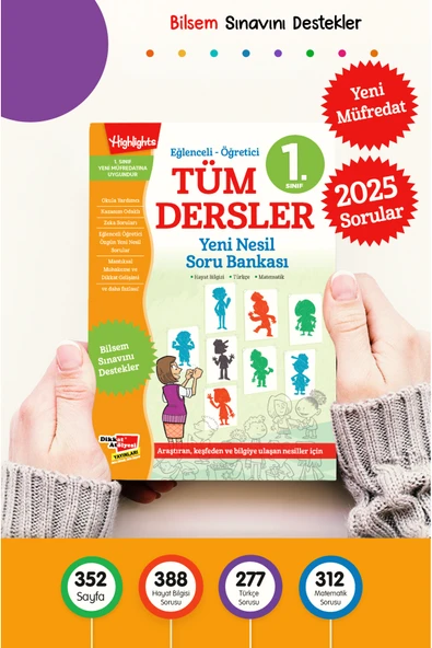 Dikkat Atölyesi Yayınları 1. Sınıf Tüm Dersler Yeni Nesil Soru Bankası ürün görseli 1
