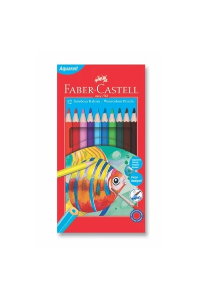 Faber Castell Redlıne Aquarell Kuru Boya 12 Renk ürün görseli 1