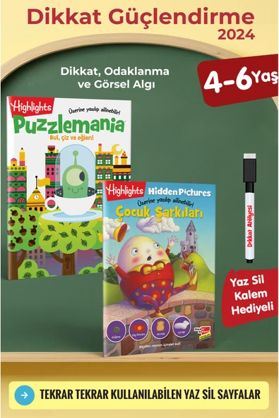 Dikkat Atölyesi Yayınları Puzzlemania Bul Çiz Eğlen ürün görseli 1