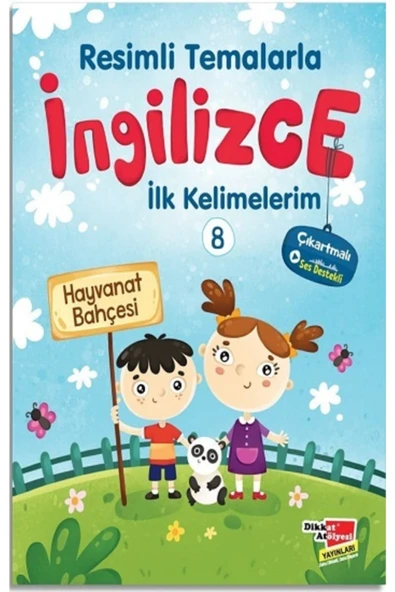 Bilgin Kültür Sanat Resimli Temalarla Ingilizce Ilk Kelimelerim 8 - Hayvanat Bahçesi ürün görseli 1