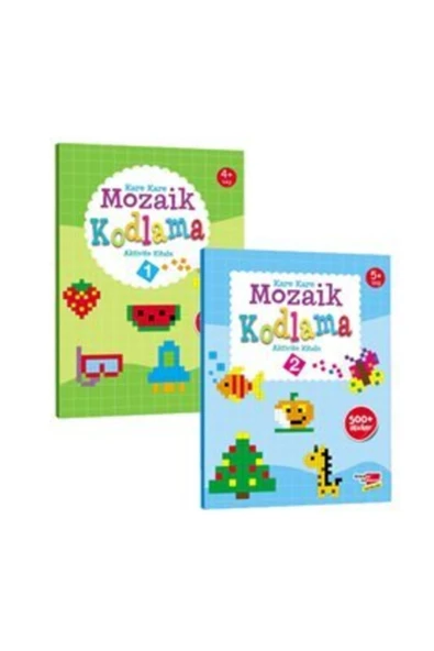 Bilsem Set Yayınları Okul Öncesi Karekare Mozaik Kodlama 2 Li Aktivite Seti ürün görseli 1