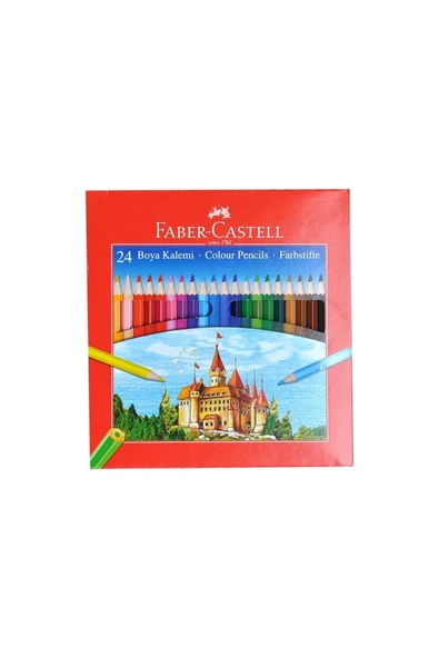 Faber Castell 24 Lü Kuru Boya Kalemi ürün görseli 1