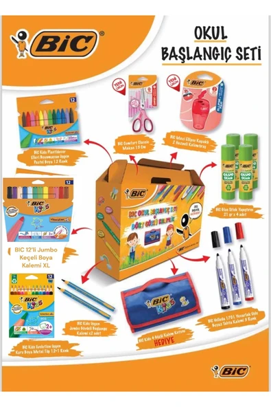 Bic Okul Başlangıç seti Anasıfı Seti Kreş Seti Anaokulu Seti Okul öncesi seti Bic ürün görseli 1