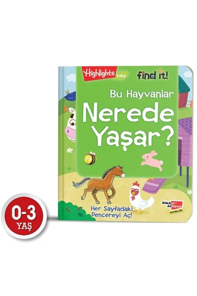 Dikkat Atölyesi Yayınları Baby Find It - Bu Hayvanlar Nerede Yaşar? ürün görseli 1