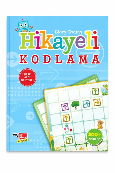 Dikkat Atölyesi Yayınları Stickerlı Hikayeli Kodlama Story Coding ürün görseli 1