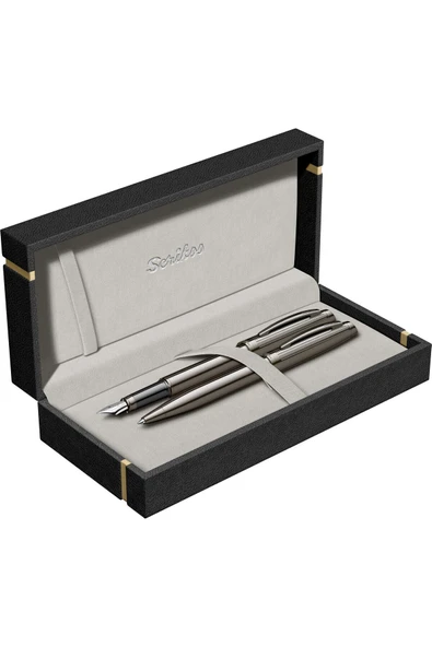 Scrikss WizDesign 39 DOLMAKALEM + TÜKENMEZKALEM SET TİTANYUM (ÖMÜR BOYU GARANTİLİ-LÜKS KUTULU-KİŞİYE ÖZEL) ürün görseli 1