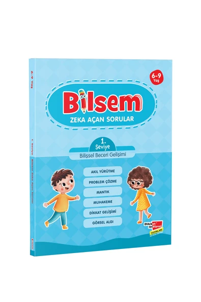 Dikkat Atölyesi Yayınları Bilsem Sınavı Hazırlık Zeka Açan Sorular 1. Seviye Bilişsel Beceri Gelişimi ürün görseli 1