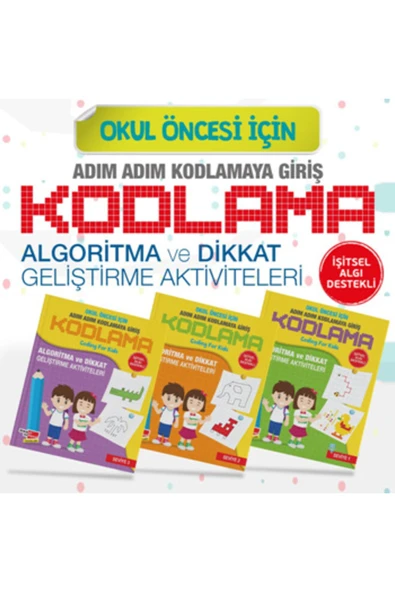 Dikkat ve Zeka Akademisi Okul Öncesi Adım Adım Kodlamaya Giriş Seti ürün görseli 1