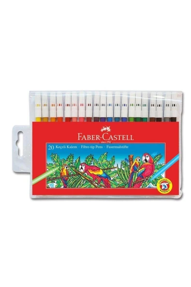 Faber Castell 20 Renk Keçeli Kalem Boya ürün görseli 1
