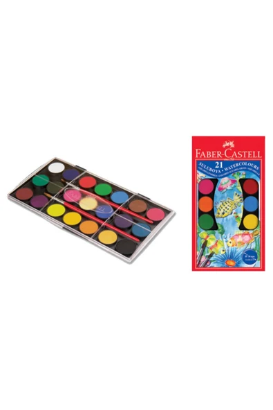 Faber Castell Faber-castell Redline Suluboya Büyük Boy 21 Renk 5292125021000 ürün görseli 1