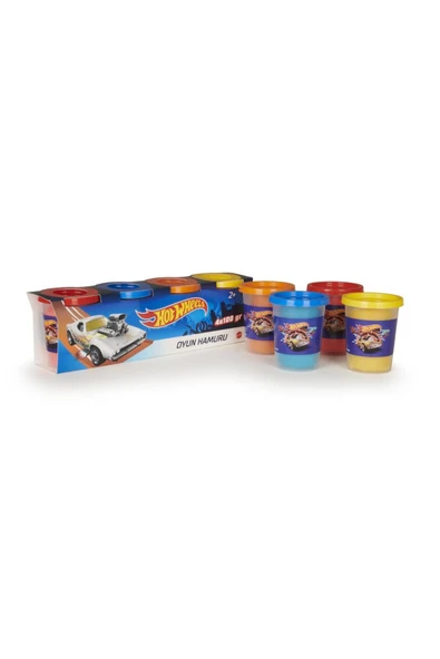 Barbie Hot Wheels Oyun Hamuru 4'lü Paket - (4*100 Gr) GPN19 ürün görseli 1