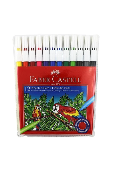 Faber Castell 12 Li Keçeli Kalem ürün görseli 1