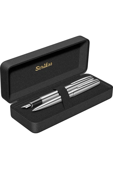 Scrikss WizDesign 78M DOLMAKALEM + TÜKENMEZKALEM İKİLİ SET (ÖMÜR BOYU GARANTİLİ-LÜKS KUTULU-İSME ÖZEL) ürün görseli 1
