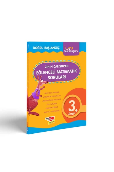 Dikkat Atölyesi Yayınları 3. Sınıf Zihin Çalıştıran Eğlenceli Kanguru Matematik Soruları ürün görseli 1