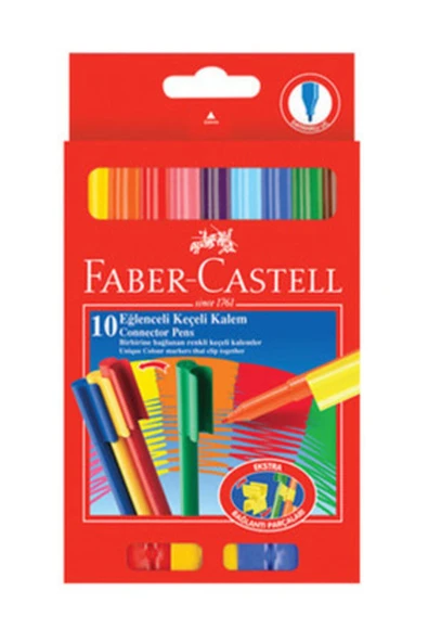 Faber Castell Eğlenceli Keçeli Kalem 10'lu ürün görseli 1