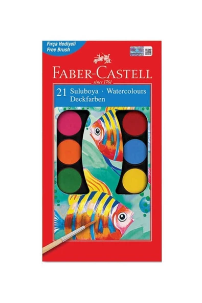 Faber Castell Sulu Boya 21li Büyük Boy ürün görseli 1
