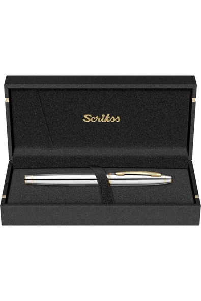 Scrikss Noble 35 Roller Kalem Krom Altın - Resim 8