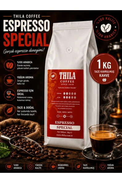 Thila Coffee Special Blend Espresso Kahve 1000 Gr. ürün görseli 1