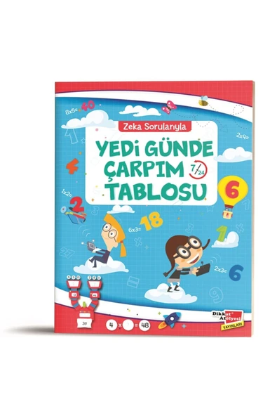 Dikkat Atölyesi Yayınları Zeka Sorularıyla Yedi Günde Çarpım Tablosu 7/24 ürün görseli 1