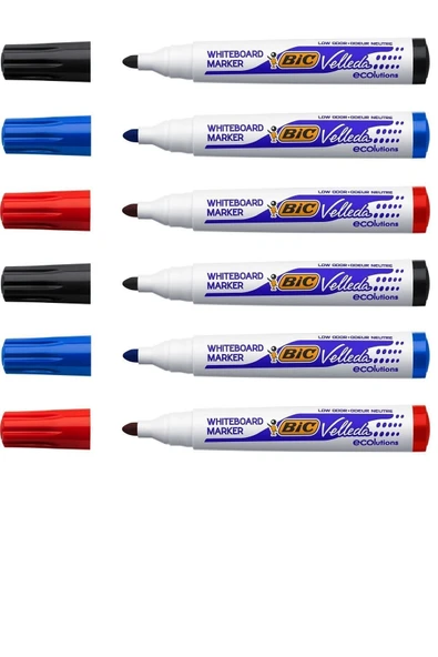 Bic Yuvarlak Uç Beyaz Tahta Kalemi 6'lı Set ürün görseli 1