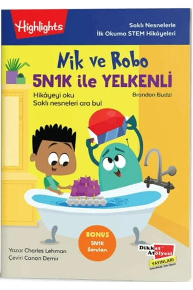 Dikkat Atölyesi Yayınları Nik ve Robo 5NK1K ile Yelkenli Kitabı Brandon Budzi Dikkat Atölyesi Yayınları Kitapları Debir Yayınl ürün görseli 1