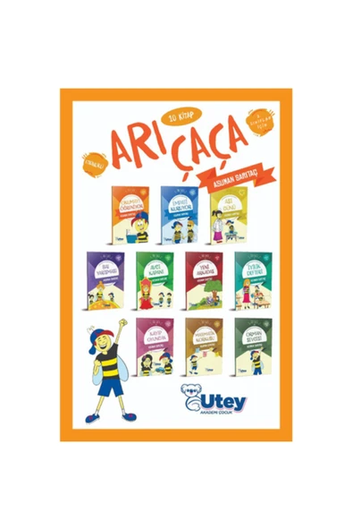 Utey Akademi Çocuk Arı Çaça 2.Sınıflar için 10 Kitap Set ürün görseli 1
