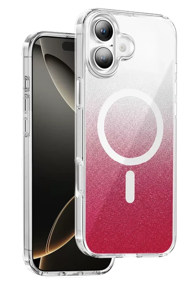 Onegif Apple iPhone 17 Sora Simli Magsafe Kapak - Kırmızı ürün görseli 1