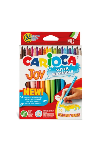 carioca Joy Süper Yıkanabilir Keçeli Boya Kalemi 24'lü ürün görseli 1