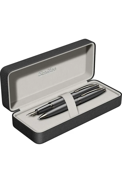 Scrikss WizDesign 88 DOLMAKALEM + TÜKENMEZKALEM SET MAT SİYAH (ÖMÜR BOYU GARANTİLİ-LÜKS KUTULU-KİŞİYE ÖZEL) ürün görseli 1