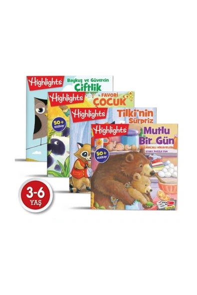 Dikkat Atölyesi Yayınları Sticker Bulmacalı Hikayeler (4'lü Set) ürün görseli 1