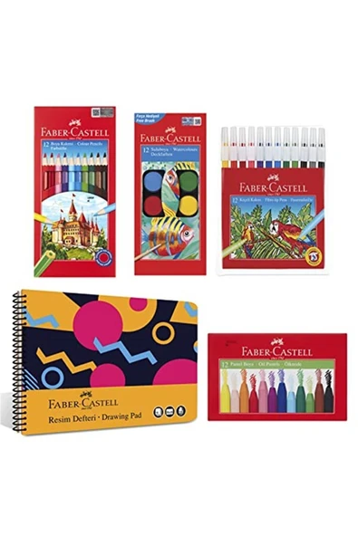Faber Castell Faber-castell Boyama Seti Ve Resim Defteri ürün görseli 1