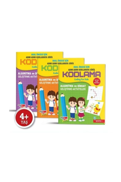 Dikkat Atölyesi Yayınları Okul Öncesi Kodlama ürün görseli 1
