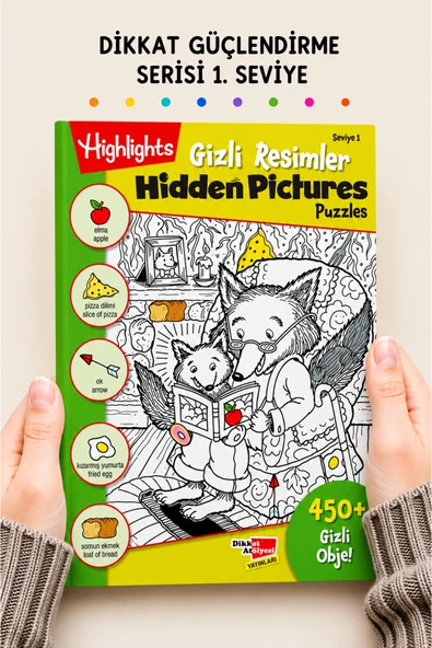 Dikkat Atölyesi Yayınları Hidden Pictures Gizli Resimler Seviye 1 ürün görseli 1