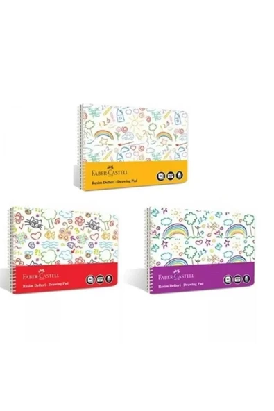 Faber Castell Faber-castell 25x35 Eğlenceli Resim Defteri 30 Yp. 3 Adet ürün görseli 1