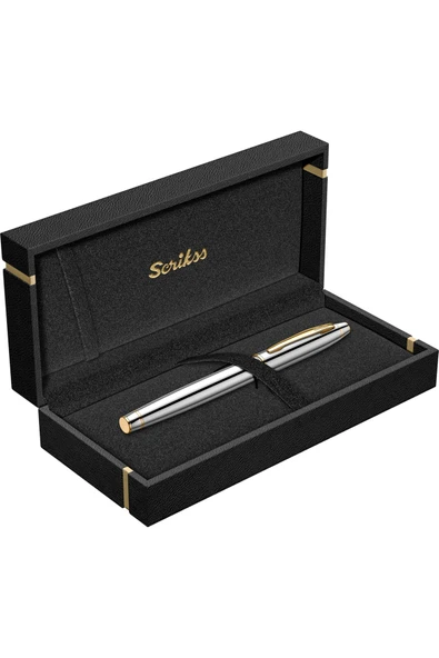 Scrikss WizDesign 35 ROLLER KALEM GOLD KROM (ÖMÜR BOYU GARANTİLİ-KUTULU-KİŞİYE ÖZEL) ürün görseli 1
