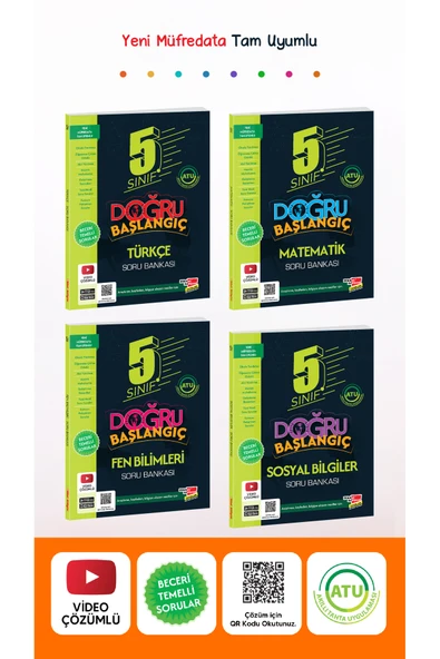 Dikkat Atölyesi Yayınları 5 Sınıf Doğru Başlangıç Soru Bankası Seti ürün görseli 1