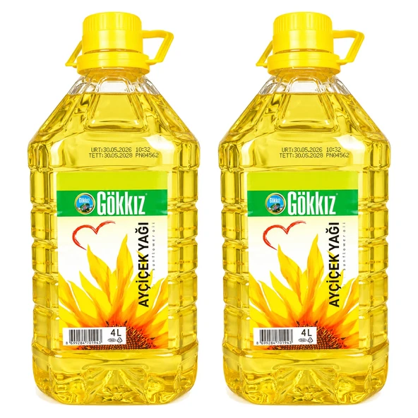 Gökkız Ayçiçek Yağı 4 lt Pet 2 li ürün görseli 1