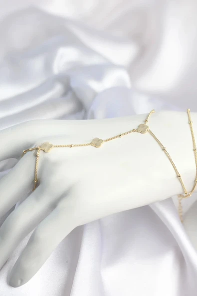 Pirinç Gold Renk Yonca Model Kadın Şahmeran ürün görseli 1